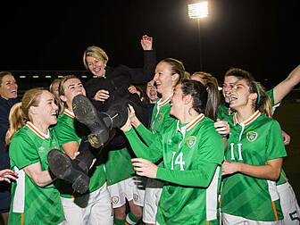 Ireland head coach Sue Ronan s...